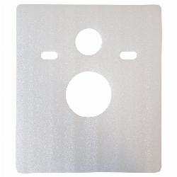 quadratisches Schallschutz-Pad für Wand WC / Wand Bidet