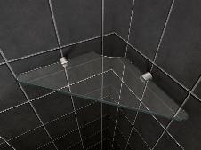 Glas- / Wandregal für Duschen